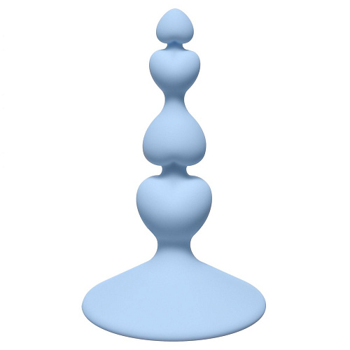 Голубая анальная пробка Lola toys Sweetheart Plug Blue 4106-02Lola (10 см)