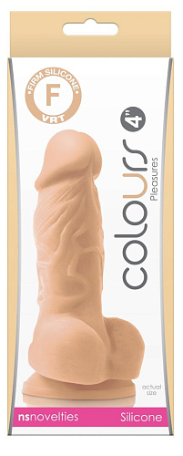 Телесный фаллоимитатор на присоске NS Novelties Pleasures 4 NSN-0404-11 (14,2 см)