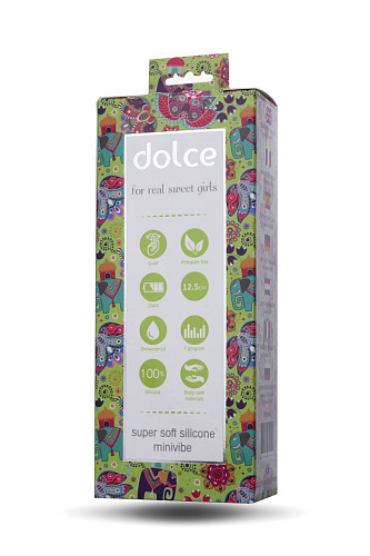 Нежно-зелёный вибратор ToyFa Dolce Jaxon 591004 (12,5 см)