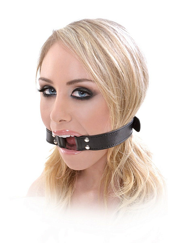 Чёрный кляп-кольцо Pipedream Beginner s Open Mouth Gag PD2132-23