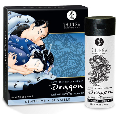 Интимный мужской крем SHUNGA DRAGON SENSITIVE - 60 мл. Shunga 5220