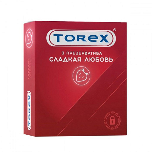 Презервативы с ароматом клубники Torex «Сладкая любовь» 2293 (3 шт)