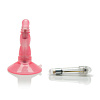 Розовая анальная вибровтулка на присоске California Exotic Novelties Vibro Play Probes SE-0390-04-2 (11 см)