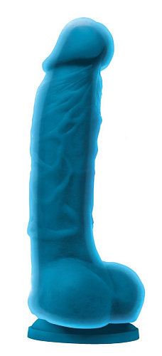 Голубой фаллоимитатор с двойным слоем NS Novelties Dual Density 5 NSN-0403-17 (17,8 см)