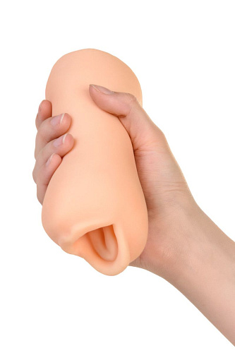 Нежный мастурбатор-ротик телесного цвета ToyFa 893006