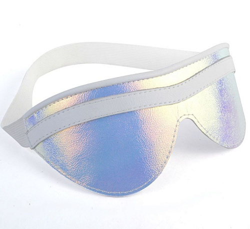 Белая маска на глаза с перламутровым блеском Sitabella 3182-39