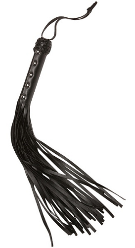 Многохвостая чёрная плеть Allure Lingerie X-Play 2041
