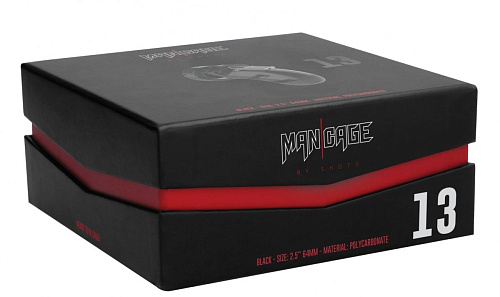 Чёрный мужской пояс верности Shots Media BV Cock Cage Model 13 Chastity 2.5 MCG013BLK