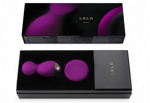 Лиловые вагинальные шарики с ДУ Lelo Hula Beads Deep Rose LEL7534