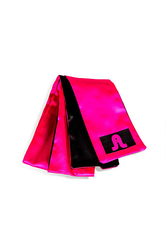 Чёрно-розовая атласная повязка на глаза Adrien Lastic Satin Sash 33519