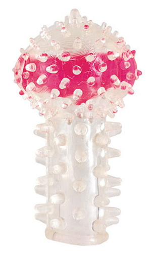 Прозрачная вибронасадка на палец ToyFa 818036-1