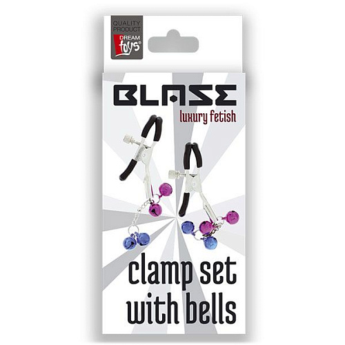 Зажимы на соски с цветными бубенцами Dream Toys 21344