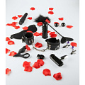 Набор чёрных стимуляторов и аксессуаров LOVETOY STARTER Toy Joy 3006010077