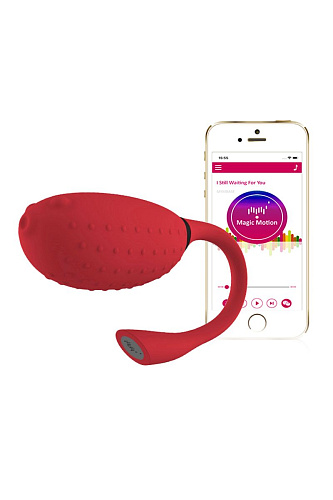 Красное виброяйцо в форме рыбки Magic Motion MAGIC FUGU 861143