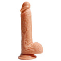 Телесный ультра реалистичный фаллоимитатор на присоске SHEQU SJ-50063