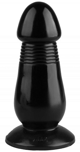 Чёрная реалистичная анальная втулка Сумерки богов 1015-03 BX DD (20 см)