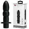 Чёрный анальный вибромассажёр Baile Wyatt BI-040091-1 (11,5 см)