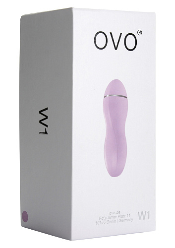Розовый силиконовый вибростимулятор OVO W1 ROSE