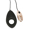 Вибростимулятор чёрный с золотым для пар с пультом Orion Couples Cushion  05937370000
