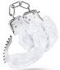 Белые игровые наручники Blush Novelties Plush Fur Cuffs BL-55514