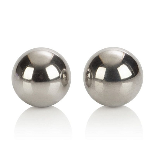 Супер тяжёлые cеребрянные шарики California Exotic Novelties Weighted Orgasm Balls Metallic SE-1301-00-3