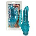 Голубой вибратор с анальным хвостиком NMC 0562530 (19 см)