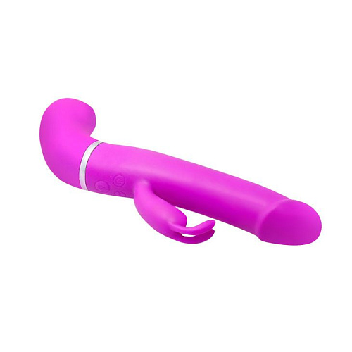 Лиловый вибромассажёр с имитацией семяизвержения Baile Henry BW-066005 (24 см)