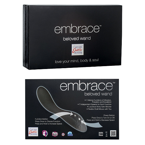Серый вибратор California Exotic Novelties EMBRACE BELOVED WAND SE-4612-10-3 (20 см)