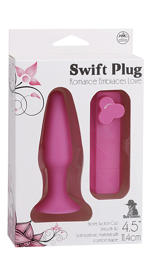 Розовая вибровтулка с выносным пультом управления NMC 111570 (11,4 см)