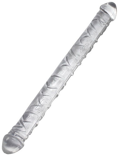 Прозрачный двусторонний фаллоимитатор Eroticon Twin Peaks 31034-5 (33,5 см)