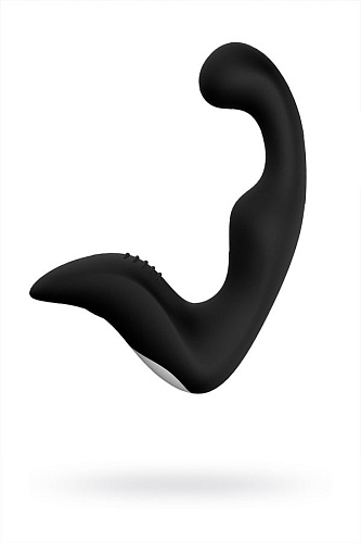 Стимулятор простаты с гибкой головкой чёрного цвета S-HANDE Landy SHD-010