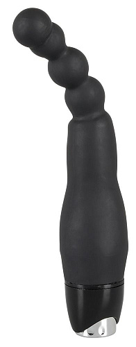Чёрный анальный вибратор Orion Vibrator with small balls 0585840 (22 см)