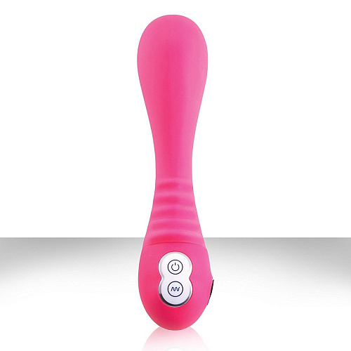 Розовый перезаряжаемый вибратор NS Novelties Alise NSN-0201-14 (19 см)