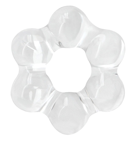 Прозрачное эрекционное кольцо NS Novelties Spinner Ring NSN-1111-51