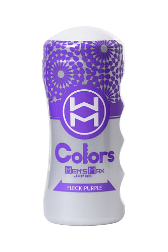 Мультирельефный мастурбатор белого цвета Men sMax Colors Flick Purple MM-37