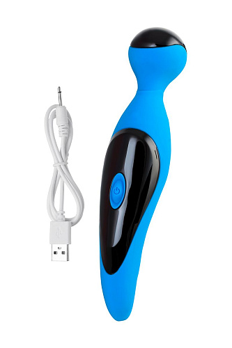 Голубой вибростимулятор ToyFa COSMY 561018 (18,3 см)