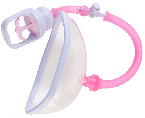 Прозрачная помпа для клитора с удобным рычажком для откачки воздуха NMC 130045