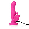 Розовый силиконовый вибратор California Exotic Novelties Love Rider Butterfly Lovers SE-1498-76-3 (18 см)