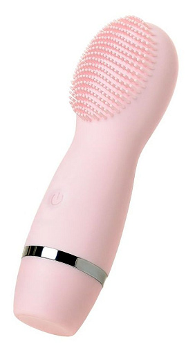 Розовый силиконовый массажер для лица ToyFa Yovee Gummy Peach 244002