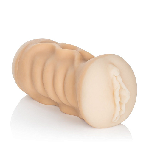 Двусторонний мастурбатор вагина и ротик телесного цвета California Exotic Novelties Vivid Raw Fuck   Suck  SE-7506-05-3