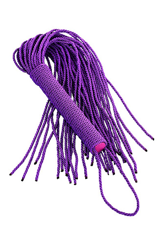 Сиреневый флоггер из верёвки ToyFa Theatre 700041 (48,5 см)