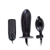 Чёрный расширяющийся анальный вибратор Baile BW-008078AQ (15,5 см)
