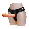 Телесный фаллос на трусиках регулирующегося размера Baile BW-022012 (19 см)