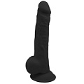 Чёрный реалистичный фаллоимитатор Dream Toys 9.5INCH BLACK 21568 (24 см)
