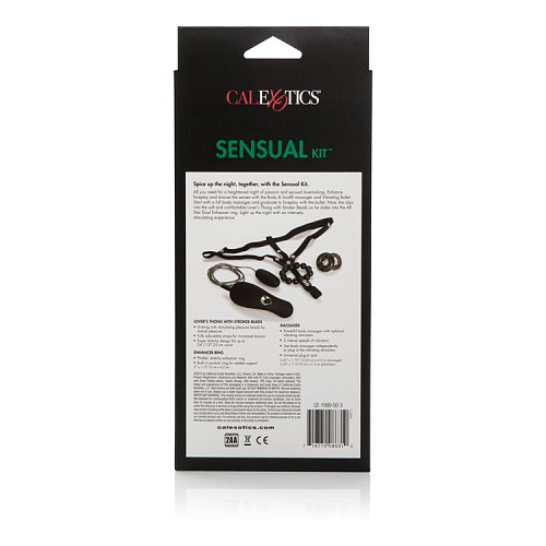 Чёрный набор для чувственных удовольствий California Exotic Novelties Ours Sensual Kit SE-1989-50-3