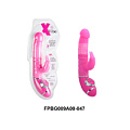 Розовый вибратор с клиторальным стимулятором NMC FPBG009A00 (18 см)