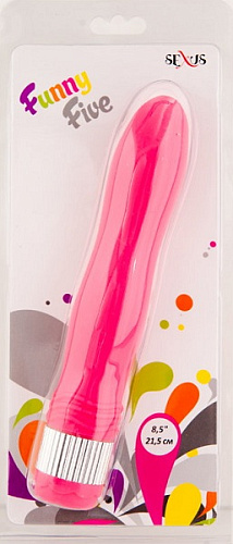 Bодонепроницаемый розовый вибратор Sexus 931006-3 (21,5 см)