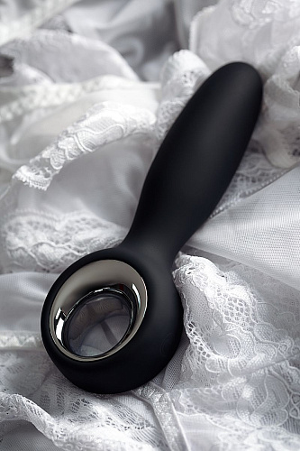 Чёрно-серебристый анальный стимулятор POPO Pleasure Sagitta 731447 (15 см)