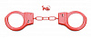 Красные металлические наручники Shots Media BV SHOTS TOYS Red SHT347RED