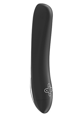 Чёрный вибратор OVO F7 BLACK (21 см)